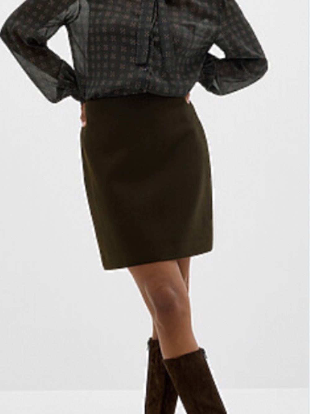 Contemporaine by Simons Black Pencil Skirt | Size 2 | NWOT